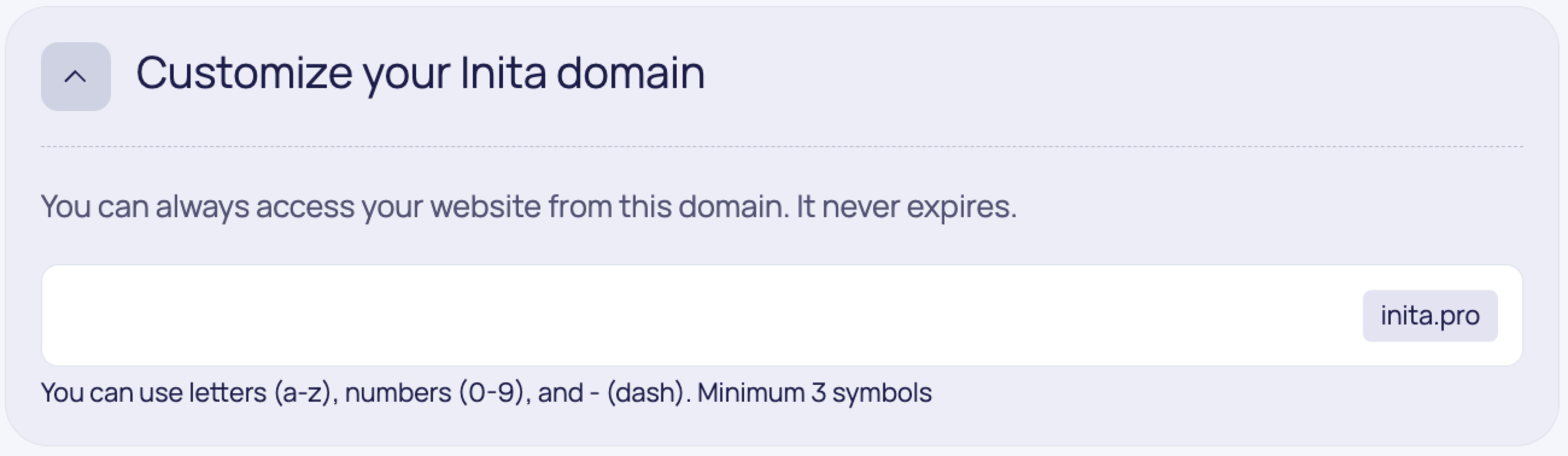 customize your inita domain.png